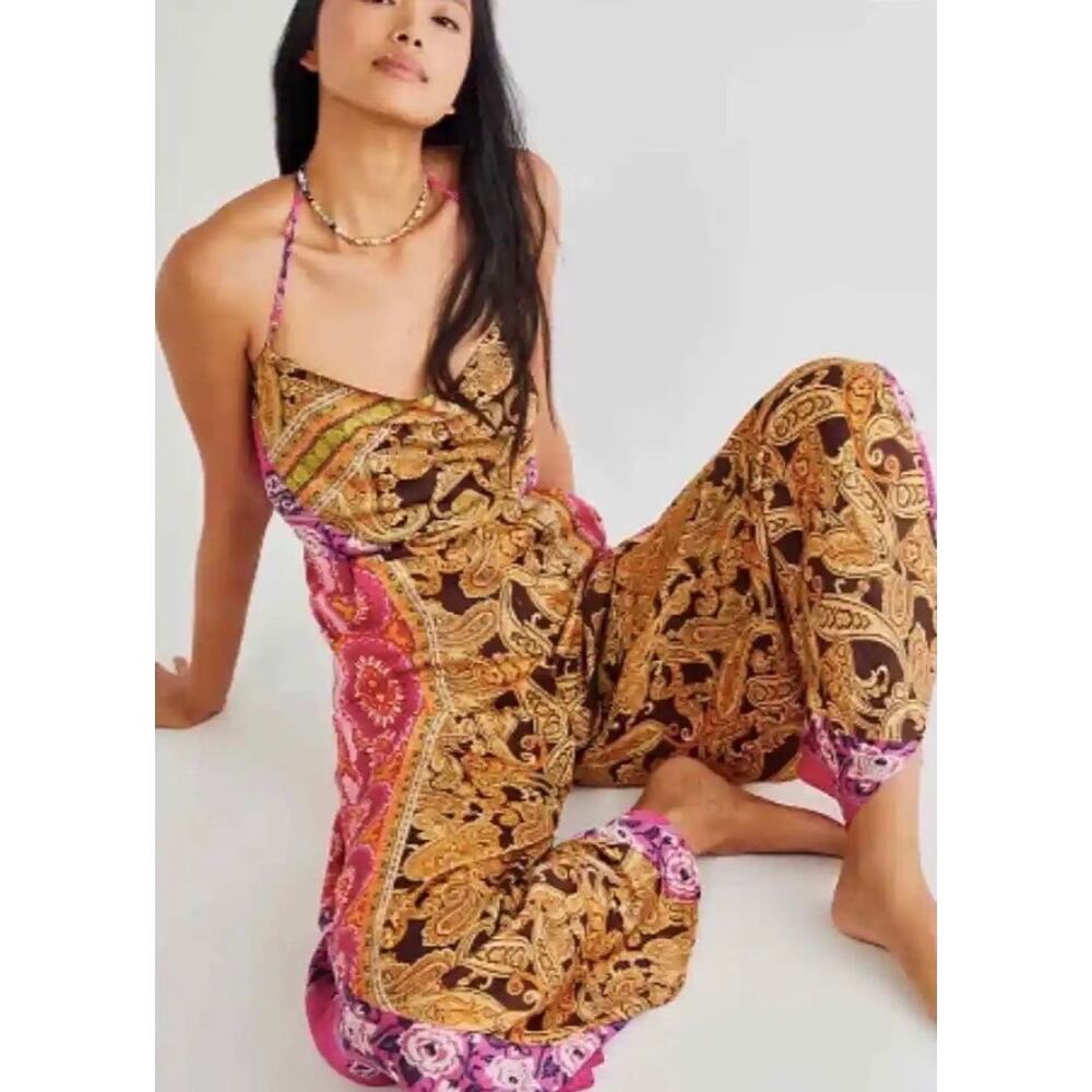 NWT Free People Miranda Printed Jumpsuit Sz. S